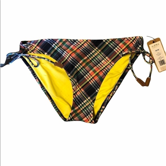 Sperry Bikini Bottom Plaid NEW M - Picture 1 of 6